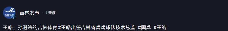 王皓 吉林省乒乓球队技术总监 薪资待遇_乒乓球新闻王皓